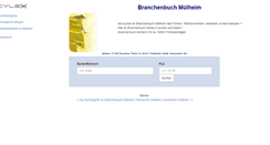 Desktop Screenshot of cylex-branchenbuch-muelheim.de